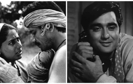फिल्म 'सदगति' र 'गबन'का दृश्य।