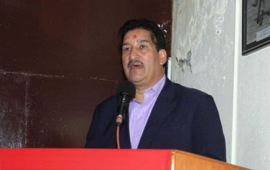 एन्फाका पूर्व अध्यक्ष गणेश थापा।
