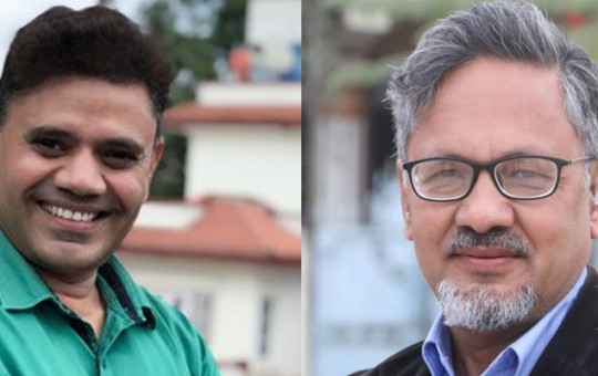 मुमाराम खनाल र सू्र्यराज आचार्य।