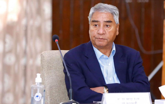कांग्रेस सभापति देउवा। फाइल तस्बिर।